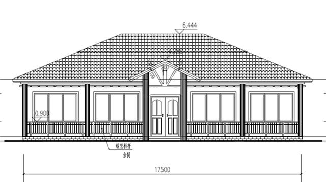 一層農村別墅設計圖，設計新穎，不僅住著舒服，而且造價經濟實惠。