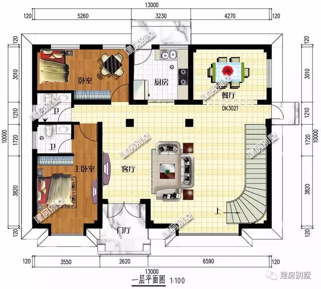 13×10米三層半農(nóng)村自建房，施工簡單，簡單實用造價還低，你不準(zhǔn)備來一套嗎？