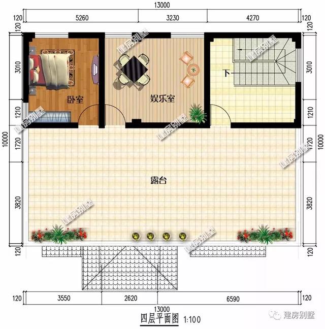 13×10米三層半農(nóng)村自建房，施工簡單，簡單實用造價還低，你不準(zhǔn)備來一套嗎？