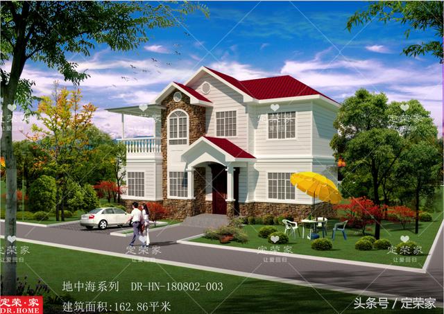 162㎡二層地中海迷你別墅設計圖，五室二廳二衛，精致美觀，這才叫藝術！