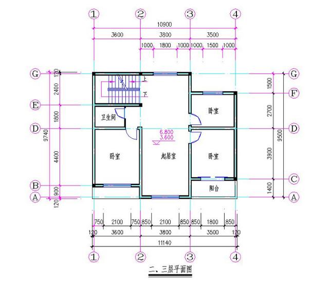 占地100平米的三層別墅設計圖，帶車庫，簡單實用，造價25萬，特別適合農村建設。