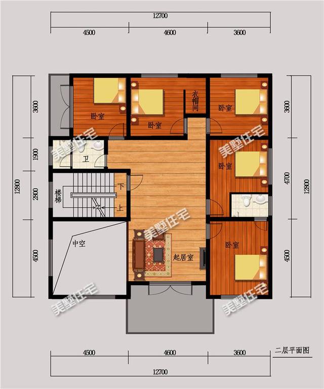 12x12米二樓歐式自建房，二樓復式鏤空客廳，豪華大氣