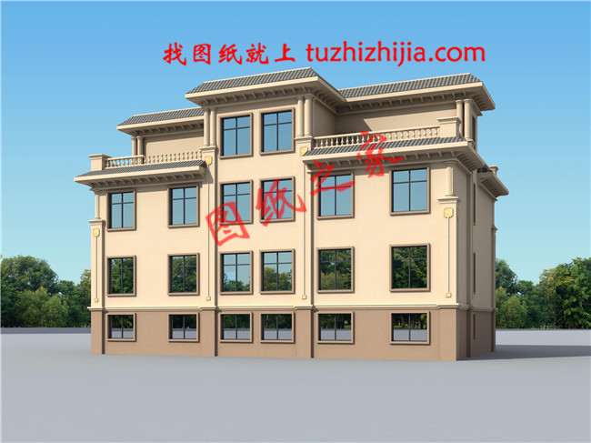 農村兄弟雙拼三層小別墅設計圖紙，帶地下室，帶地下車庫