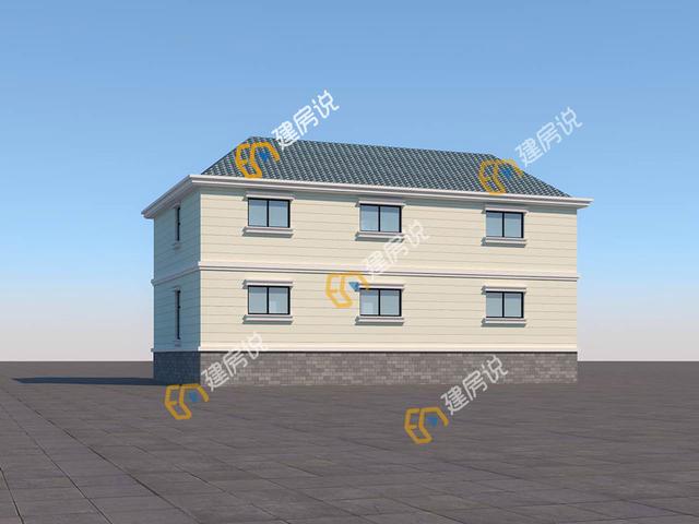 占地138平方米的二層別墅設計圖，實用省錢非常劃算，30萬以內(nèi)。