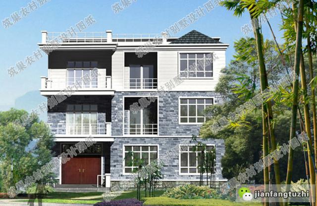 占地200平的三層大戶型別墅設(shè)計(jì)圖，樸素大氣，室內(nèi)功能完善，造價(jià)55萬