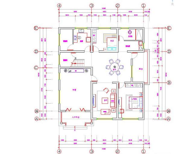 占地200平的三層大戶型別墅設(shè)計(jì)圖，樸素大氣，室內(nèi)功能完善，造價(jià)55萬