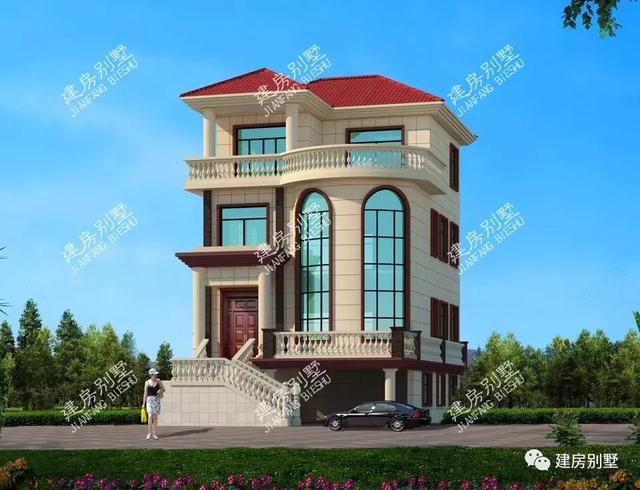 9×15.5米三層別墅設(shè)計(jì)圖，帶堂屋和車庫，建好后的效果更是讓人喜歡的不得了。