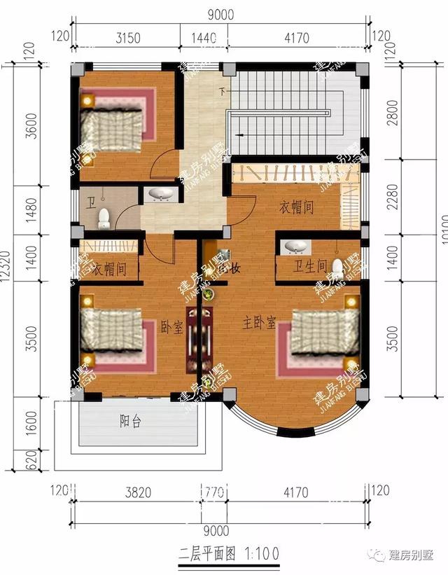 9×15.5米三層別墅設(shè)計(jì)圖，帶堂屋和車庫，建好后的效果更是讓人喜歡的不得了。