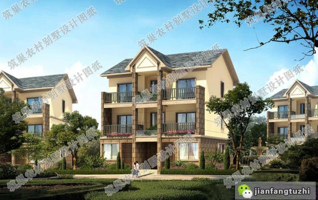 10×12米三層農村自建房，戶型簡約大氣，帶車庫+花壇，造價26萬