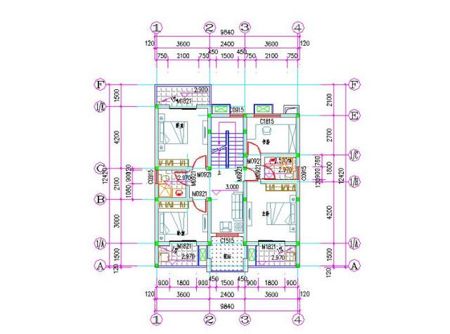 10×12米三層農村自建房，戶型簡約大氣，帶車庫+花壇，造價26萬