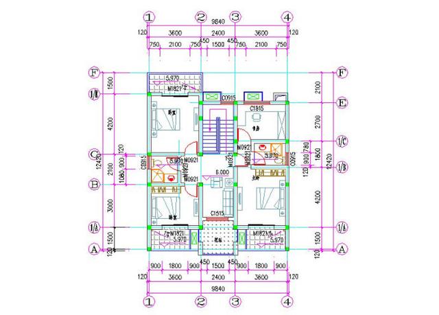 10×12米三層農村自建房，戶型簡約大氣，帶車庫+花壇，造價26萬