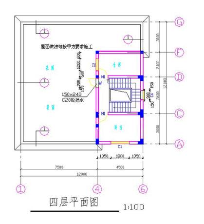 12×12米三層半別墅設計圖，帶車庫+挑空客廳，戶型方正，大氣上檔次，主體造價大概55萬。