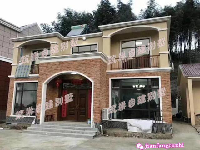 11.8x10.8米農村二層別墅設計圖，設有半封閉雙陽臺，非常實用