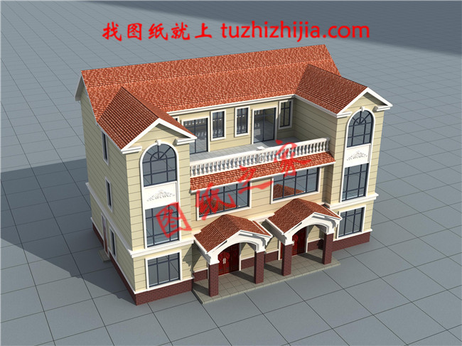 40萬左右兄弟雙拼四間三層戶型圖及全套圖紙，戶型簡(jiǎn)單合理