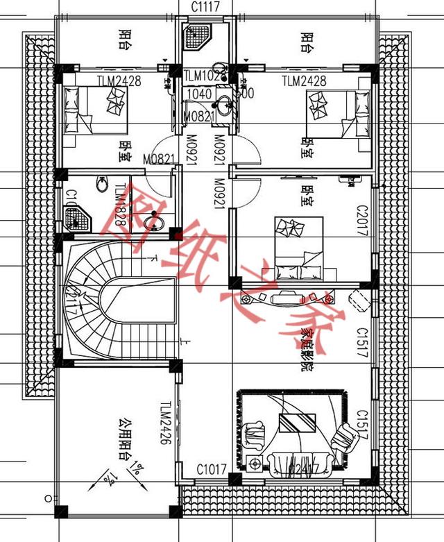 6款四層農(nóng)村別墅設(shè)計圖紙，外觀豪華大氣，溫馨舒適。