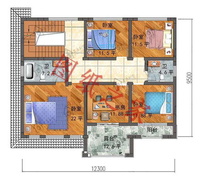 二層簡單大氣的現代別墅設計圖，看看有沒有你喜歡的。