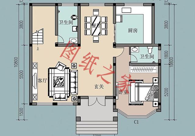 二層簡單大氣的現代別墅設計圖，看看有沒有你喜歡的。