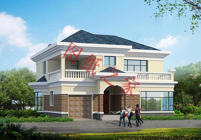 二層簡單大氣的現代別墅設計圖，看看有沒有你喜歡的。