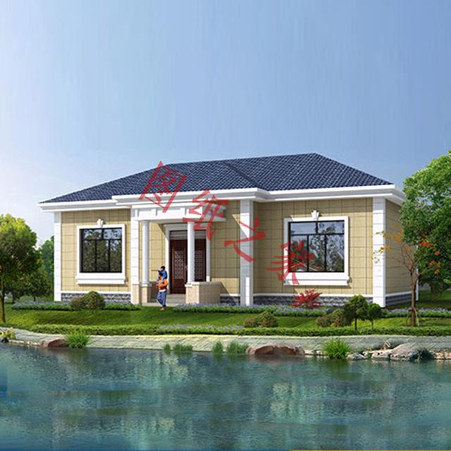 一層農村自建房，舒適美觀，經濟實用，村里人都喜歡。