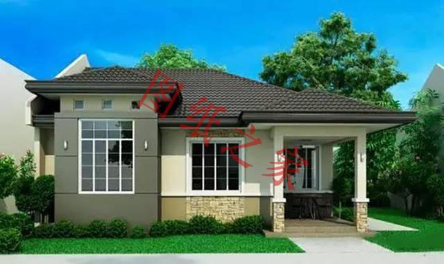 一層農村自建房，舒適美觀，經濟實用，村里人都喜歡。