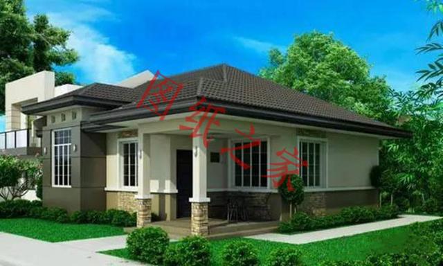 一層農村自建房，舒適美觀，經濟實用，村里人都喜歡。