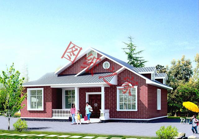 一層農村自建房，舒適美觀，經濟實用，村里人都喜歡。