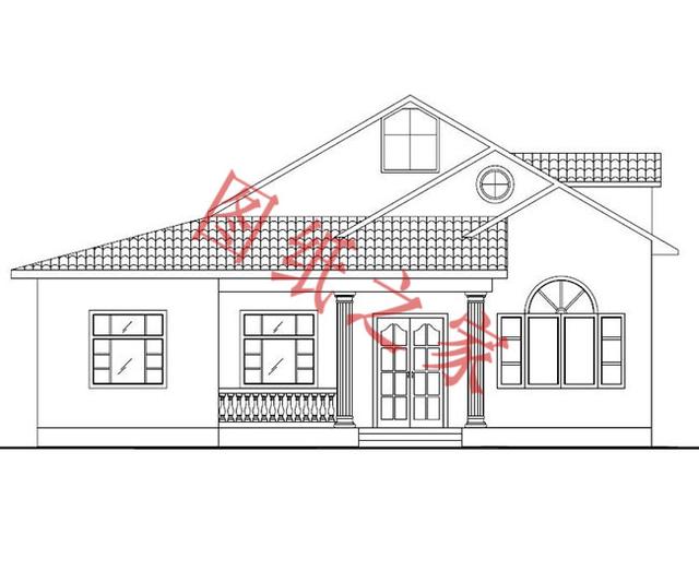 一層農村自建房，舒適美觀，經濟實用，村里人都喜歡。