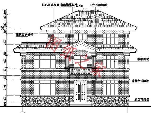 6套三層別墅設計圖，色彩出眾，接地氣，你喜歡哪一款？