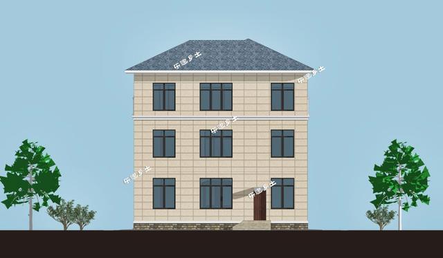 三層簡歐農村自建房，戶型方正，簡潔、樸實，是鄉村自建房不錯的選擇。