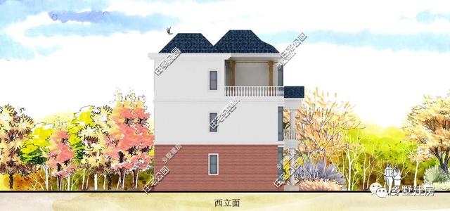 12X11米三層農村別墅設計圖，大氣時尚，造價只要26萬？