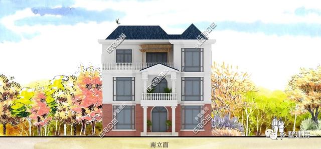 12X11米三層農村別墅設計圖，大氣時尚，造價只要26萬？
