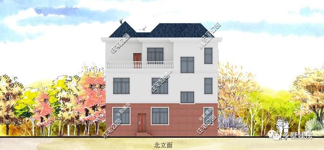 12X11米三層農村別墅設計圖，大氣時尚，造價只要26萬？