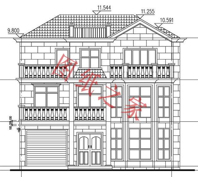 5款三層農村別墅設計圖，時尚大方、舒適實用，而且造價也不高，非常適合農村自建