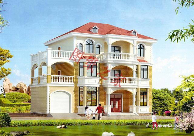 5款三層農村別墅設計圖，時尚大方、舒適實用，而且造價也不高，非常適合農村自建