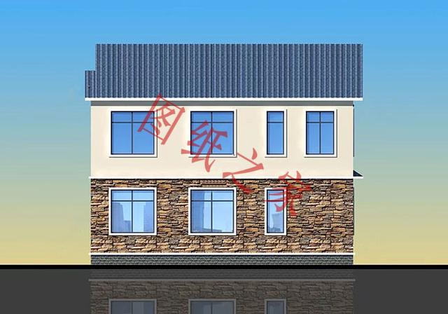 二層簡約新農(nóng)村別墅設(shè)計(jì)圖，經(jīng)典又實(shí)用，都非常符合農(nóng)村居住的需求。