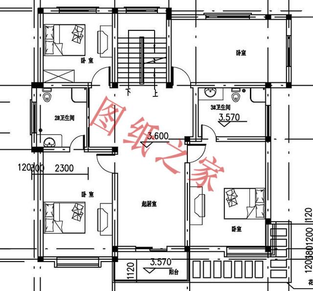 二層簡約新農(nóng)村別墅設(shè)計(jì)圖，經(jīng)典又實(shí)用，都非常符合農(nóng)村居住的需求。