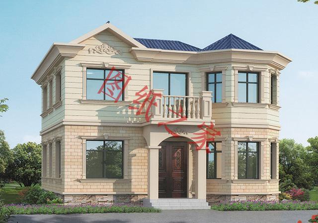 二層簡約新農(nóng)村別墅設(shè)計(jì)圖，經(jīng)典又實(shí)用，都非常符合農(nóng)村居住的需求。