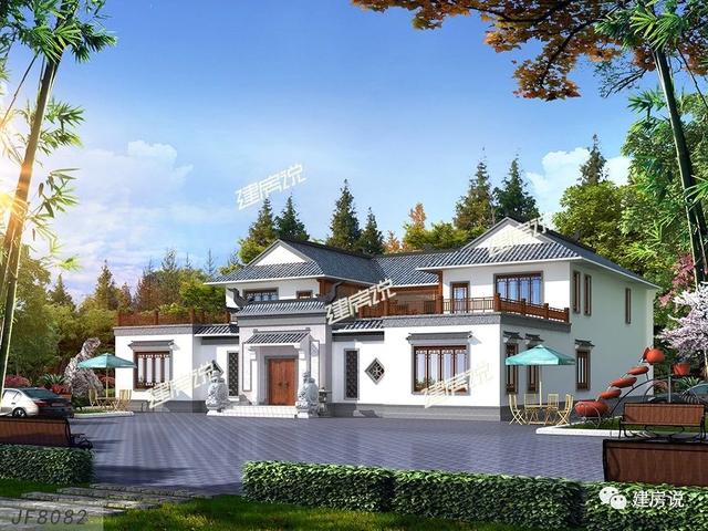 二層中式四合院別墅設計圖，國人內心最美的房子