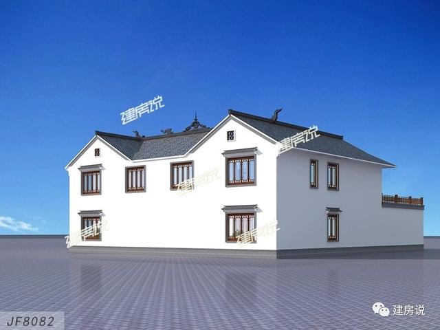 二層中式四合院別墅設計圖，國人內心最美的房子