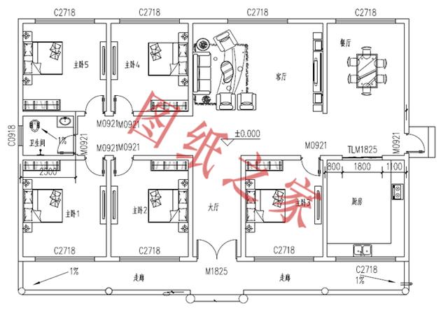 5套一層農村別墅設計圖，不僅外觀精致，造價還經濟實惠而且住著很舒服。