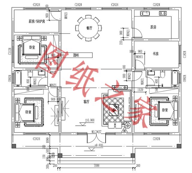5套一層農村別墅設計圖，不僅外觀精致，造價還經濟實惠而且住著很舒服。