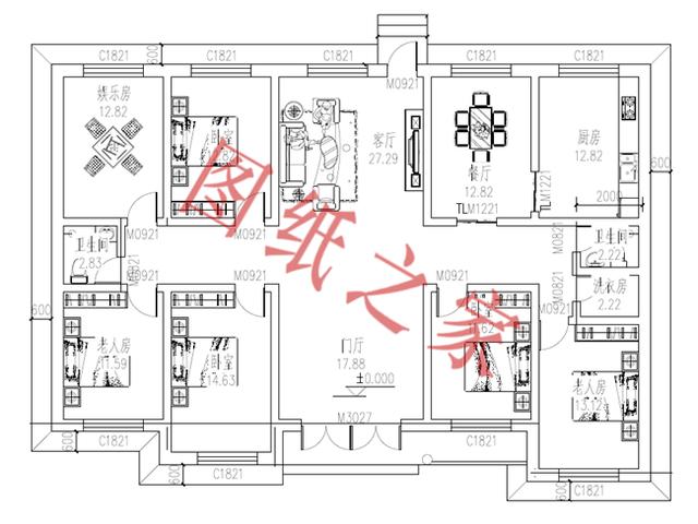 5套一層農村別墅設計圖，不僅外觀精致，造價還經濟實惠而且住著很舒服。