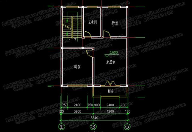 占地80平的三層小戶型別墅設計圖，帶車庫+前后帶露臺，功能齊全，造價20萬