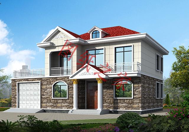 5款二層新農村別墅設計圖，外觀簡約時尚，造價也不高