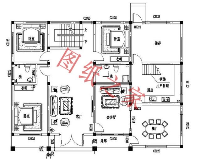 5款二層新農村別墅設計圖，外觀簡約時尚，造價也不高