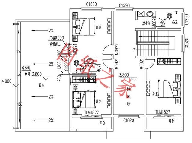 5款二層新農村別墅設計圖，外觀簡約時尚，造價也不高