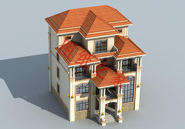 豪華大氣四層農村自建房，一點也不必城里別墅差！