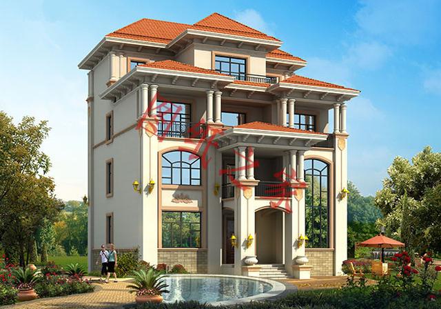 豪華大氣四層農村自建房，一點也不必城里別墅差！