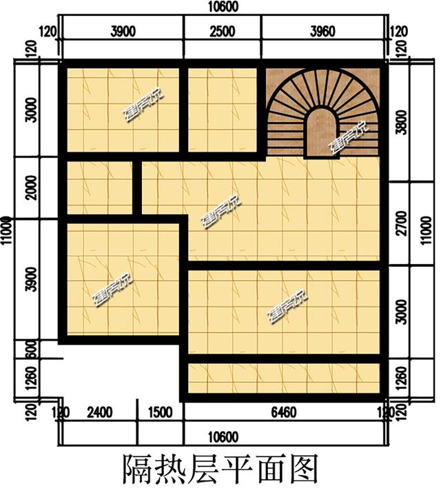 130平二層別墅設(shè)計(jì)圖，帶旋轉(zhuǎn)樓梯+車庫(kù)，真實(shí)用！