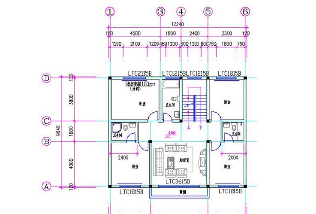 12×10米簡歐三層別墅設計圖，簡單易建，滿足農村大家庭住房需求。